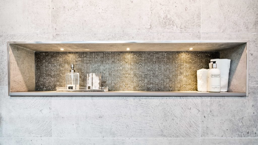 Klein Kitchen & Bath Showroom - Shower Niche Bathroom