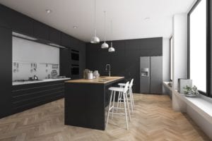 Dark Black Kitchen