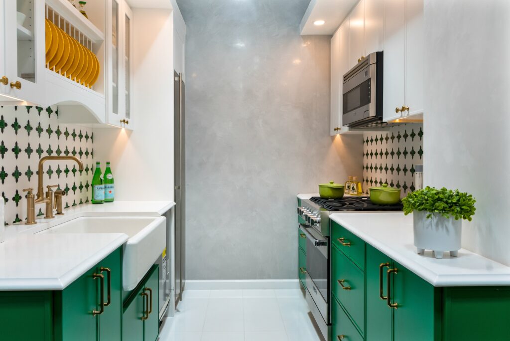 Green Kitchen Klein Kitchen and Bath Showroom