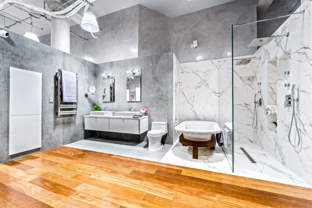 White Bathroom New York Showroom
