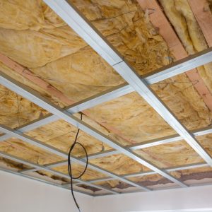 Wool insulation for plasterboard